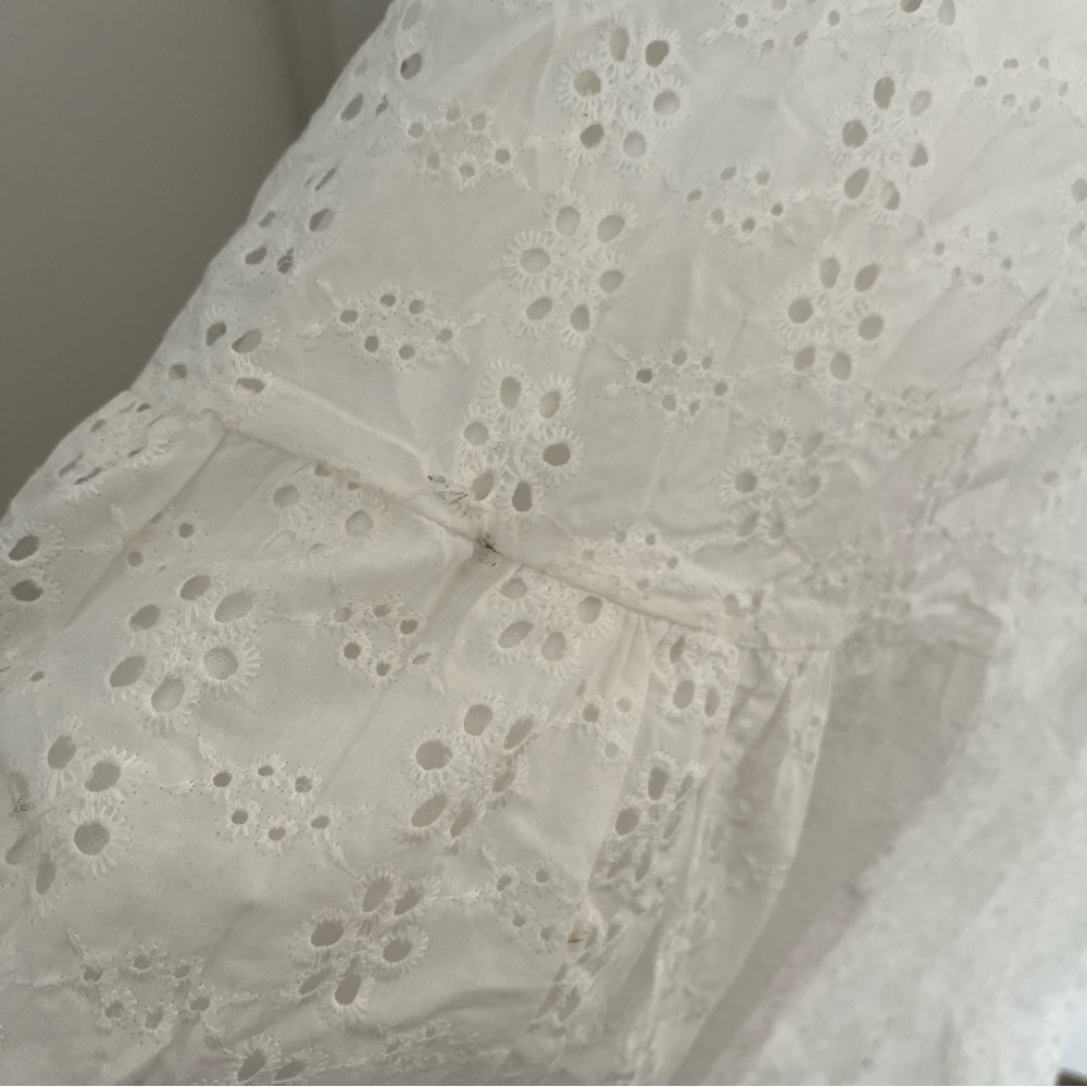 NEW FLAWED Altar’d State White Cotton Maxi Dress Size Large NWT - Picture 13 of 14